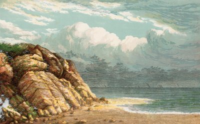 Beach and Cliffs by English School